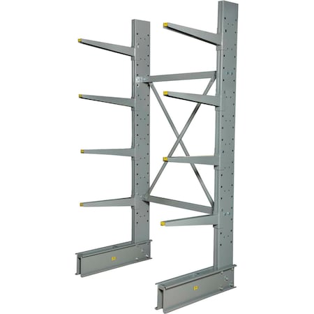 Global Industrial Single Sided Heavy Duty Cantilever Rack Starter, 48inWx38inDx96inH, 13,300 Cap. 320821